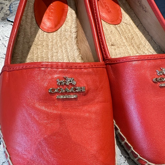 Coral acoach Learher Espadrillles🧡❤️ - Picture 2 of 7